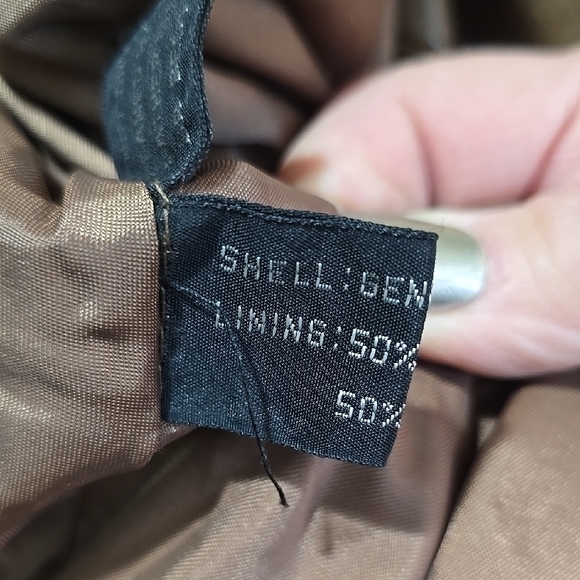 XL Distressed Brown Leather Bomber Jacket - Picture 9 of 13